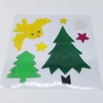 Xmas Day Gel Stickers Window Sticker Jelly Sticker Spring Gel Clings Christmas