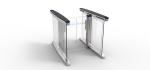 Hotel Swing Turnstile Gate DC Brushless Servo Motor Glass Turnstile Gate