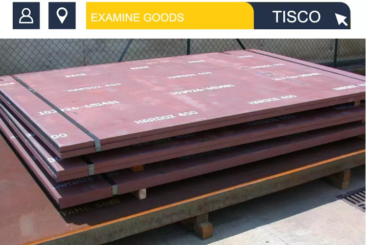 Tisco Carbon Wear Resistant Steel Sheet ASTM 9mm 12mm Coated Surface