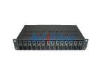 2U Fiber Optic Media Converter Rack for 19 inch Rack Mounted Structure