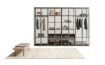 Modern Customized Glass Wardrobe Fitted Bedroom Closet