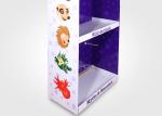 Eco - Friendly Cardboard Display Shelves , 3 Shelves Corrugated POP Floor