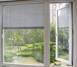 Wholesale 22*64 Inch Blinds In Glass , White  Tempered Glass With Blinds Inside from china suppliers