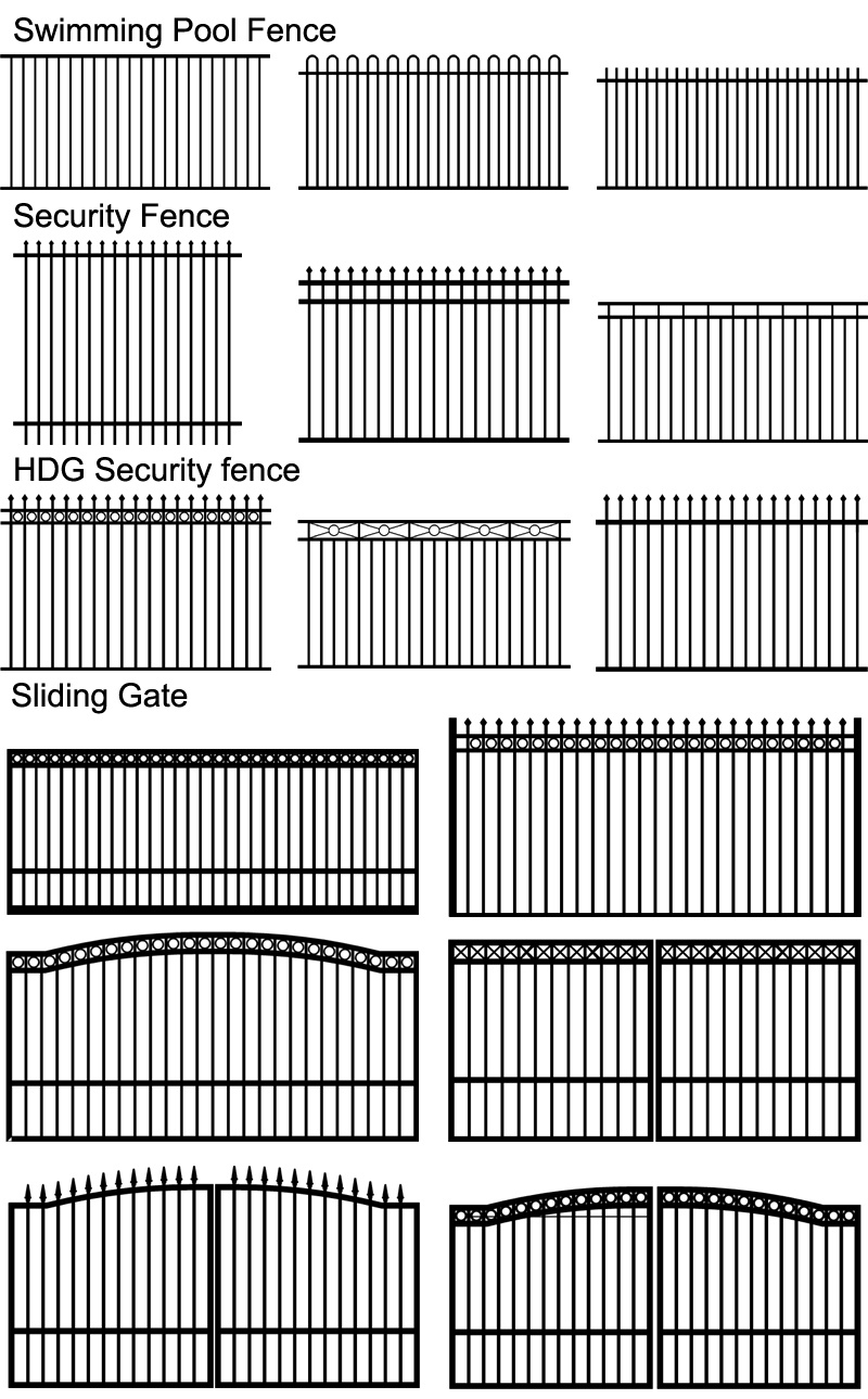 1800mm Height X 2400mm Width Powder Coated Steel Garrison Security Fencing