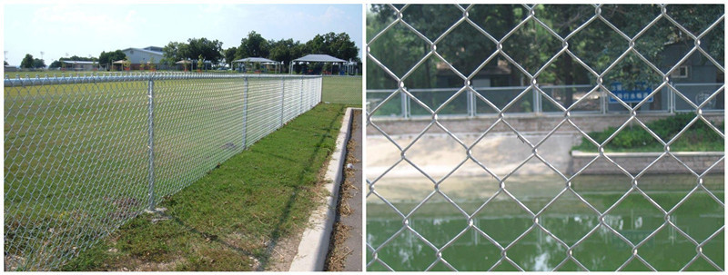 galvanized wire material pvc coated chain link fence ,pvc coated wire fence