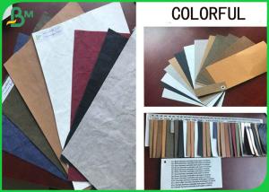 Wholesale Various Color 0.3mm 0.55mm thick Recyclable Washable Kraft Paper For Totebag from china suppliers
