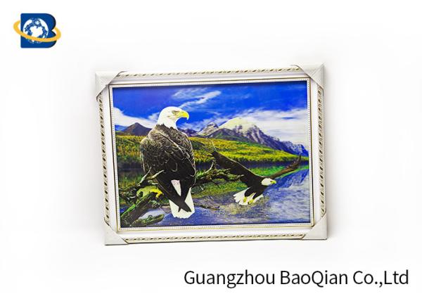 3D Gift PET 3D Lenticular Pictures Flips Photo Of Eagle Animal Support Printing