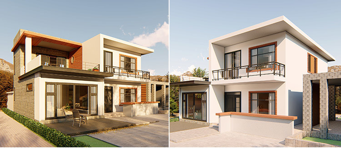 New Zealand Standard Prefabricated Light Steel Frame House Luxury Villa