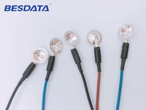 Wholesale 1.5M Length Coated Gold / AgCl/ Pure Silver / Sintered EEG Electrodes Diameter 10MM from china suppliers