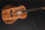 AAAA all Solid imported apple wood OM body style acoustic electric guitar