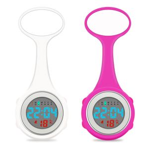 Wholesale Digital Nurse Watch Silicone Nurse Watches Brooch Lapel Rubber Sleeves Medical Clocks Fob Doctor Watch Nursing Gifts from china suppliers