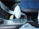 Disposable Car Interior Protection Set, seat, hand brake, gear stick, steering