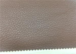 Wholesale Home Furnishing Brown Faux Leather Fabric Fire - Retardant 0.8 Mm Thickness from china suppliers