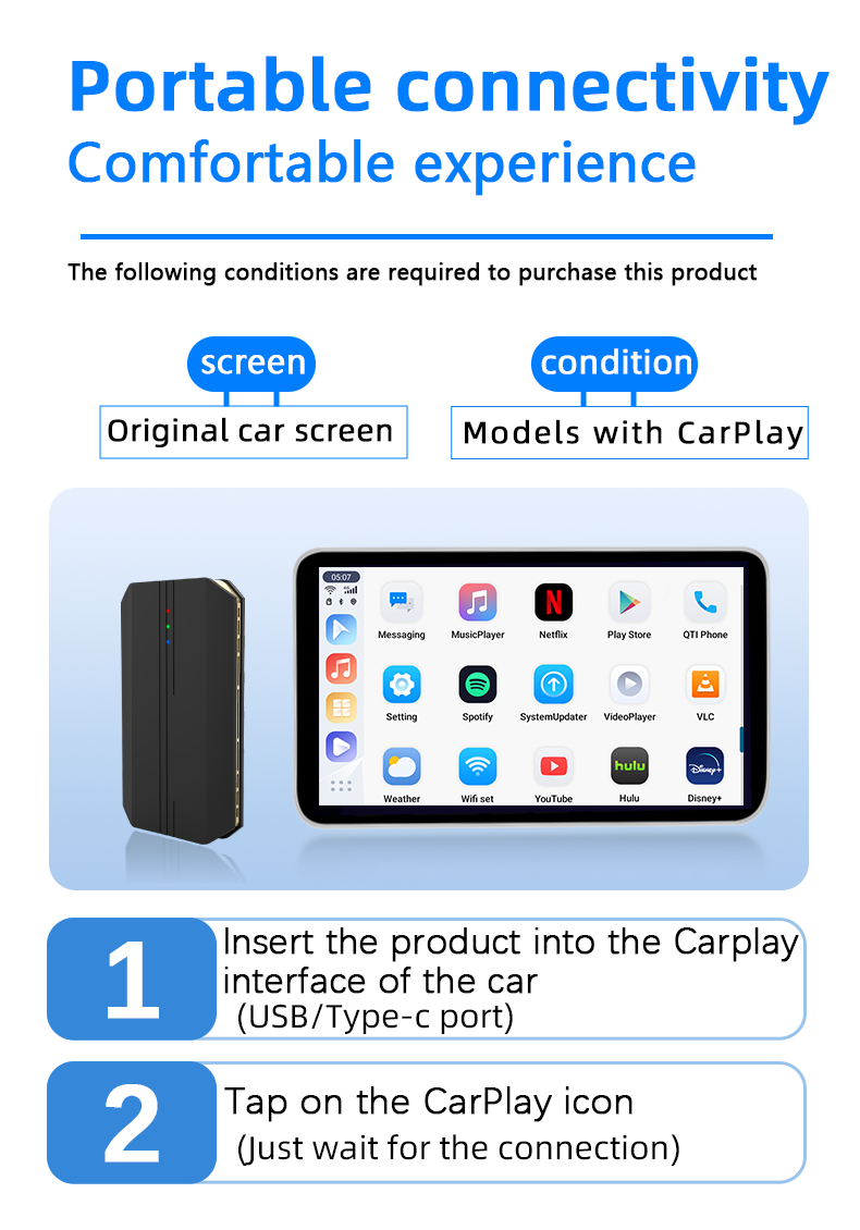 Upgrade Your Car to Wireless CarPlay with Universal Plug and Play Android 12 Media Box