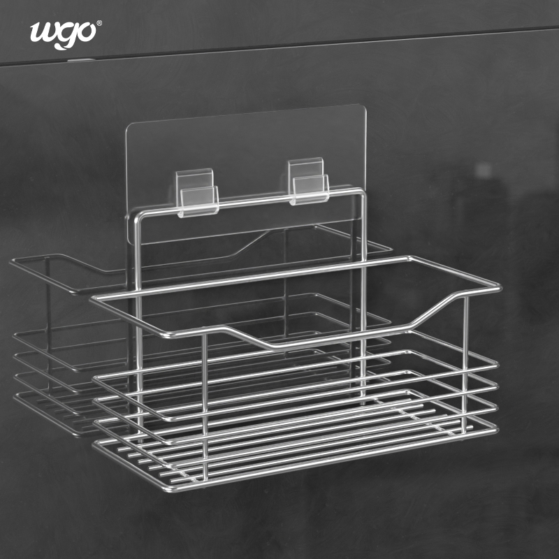 WGO Stainless Steel Caddy Corner Shelf No Install Tools Needed Silver
