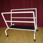 V - Shape Metal Oil Painting Frame Office Display Shelves Arts Bin Storage Stand