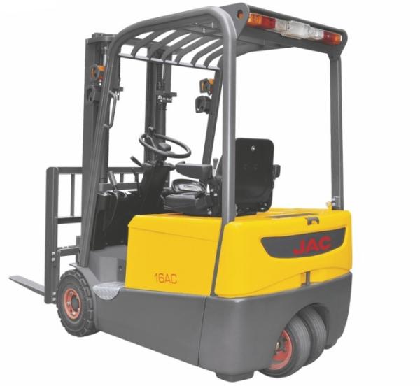 2 Ton 2000 Kg Three Wheel Electric Forklift , Alternating Current Electric