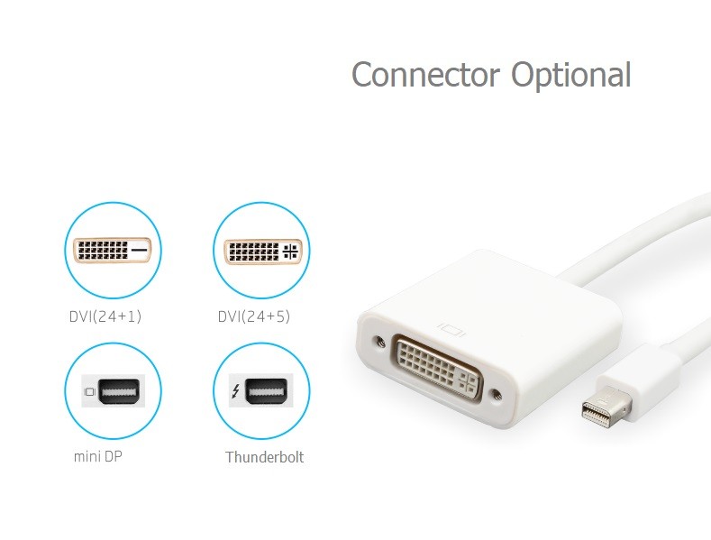 Kico Hot Sale Mini DP To DVI Cable Converter Adapter Male To Female Provide OEM Service Factory Manufacturer With Good Price