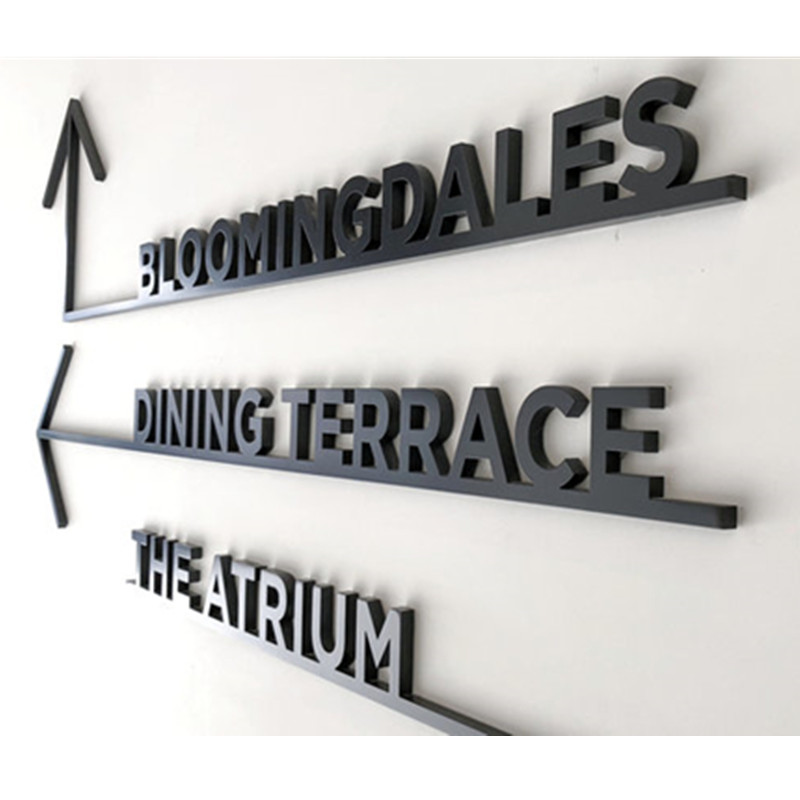 Customized Matt Acrylic Letter Signage For Indoor Signboard Background Wall