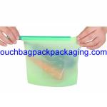 Silicon packaging bag, Reusable Fresh Vegetable Storage pack bag for food