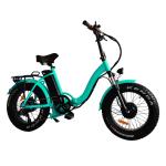 Folding Fat Tire Electric Mountain Bike Full Suspension 20 Inch Thick Tyre