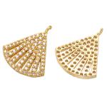 Copper CZ Seashell Cute Gold Dangle Earrings Pendant For Women Jewelry Making