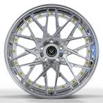 Fit for Mercedes Benz S550 5x112 Polish Custom 2-PC Alloy Rims staggered 20 and