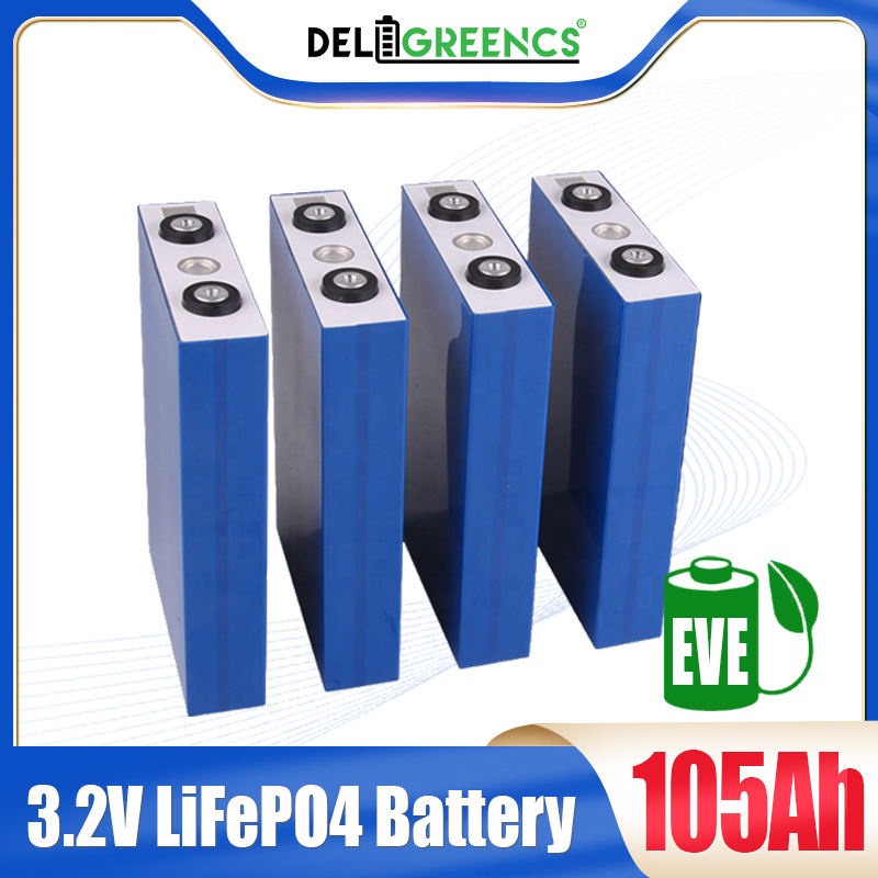 EU warehouse Tax Free 3.2V 100Ah/105Ah LiFePo4 Battery Grade A With QR Code