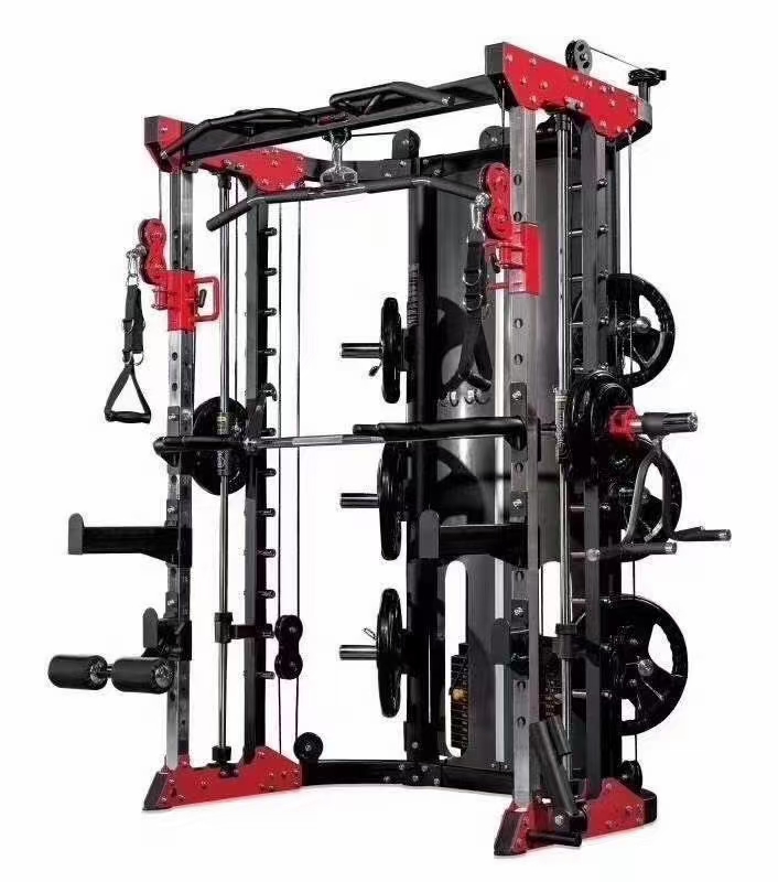 Power Squat Rack Home Gym Equipment Shoulder Chest Leg Press Smith Machine