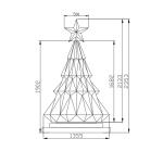 Christmas Trees Creative LED Display Screen GOB Technology With IP13 Rating