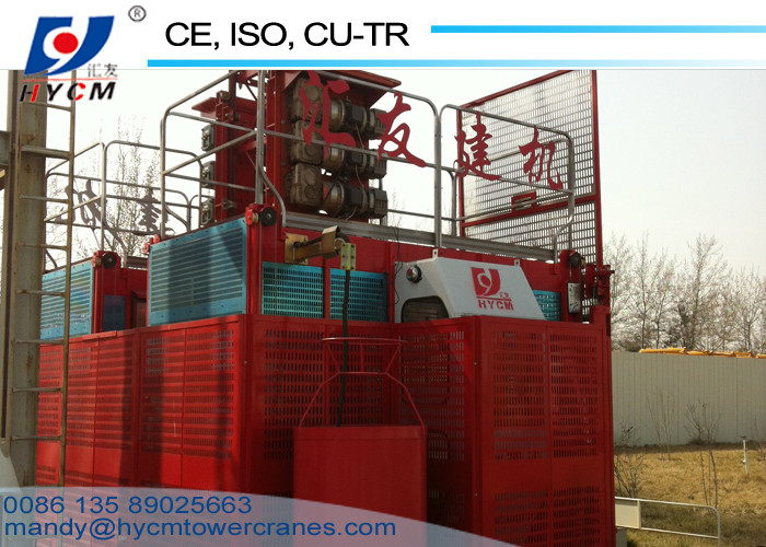 20m-150m Height SC200 Hoisting Equipment with Rack and Mast in Construction