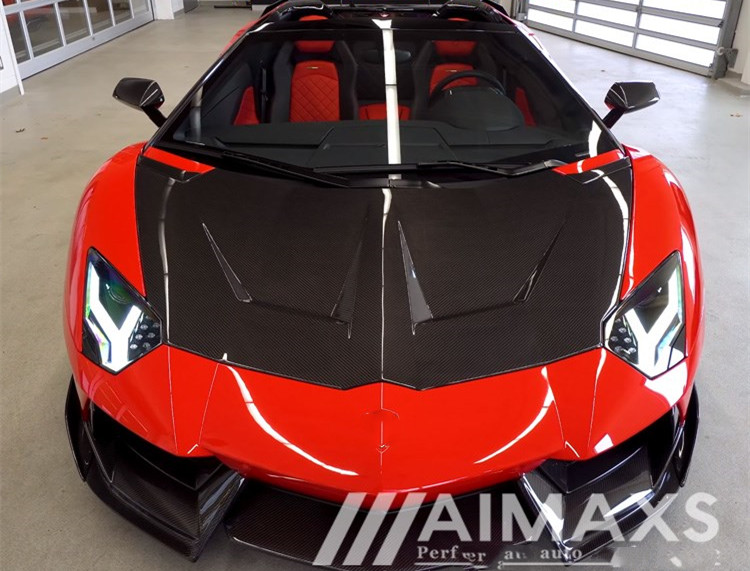 1016 Style Carbon Fiber Bonnet for Aventador Lp700 LP720 LP750SVCarbon Fiber Hood Top Quality