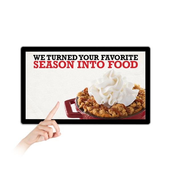 Metal Case Digital Signage Large Touch Screen Display , 55 Inch Hdmi Big Touch