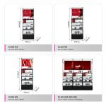 Cosmetic Display Furniture Integral Cashier Wall Cabinet For Makeup Shop