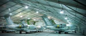 Wholesale Aluminum Frame Aircraft Hangar Tent Temporary With PVC Roof / Lifting Door from china suppliers