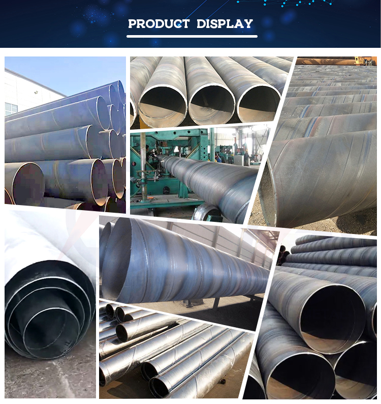 Q235B/Q255/Q275/Q345/Q420/Q460 Sch40 API 5L Spiral/Black Iron Round Welded Hydraulic Pipe for Oil Gas Sewage Transport