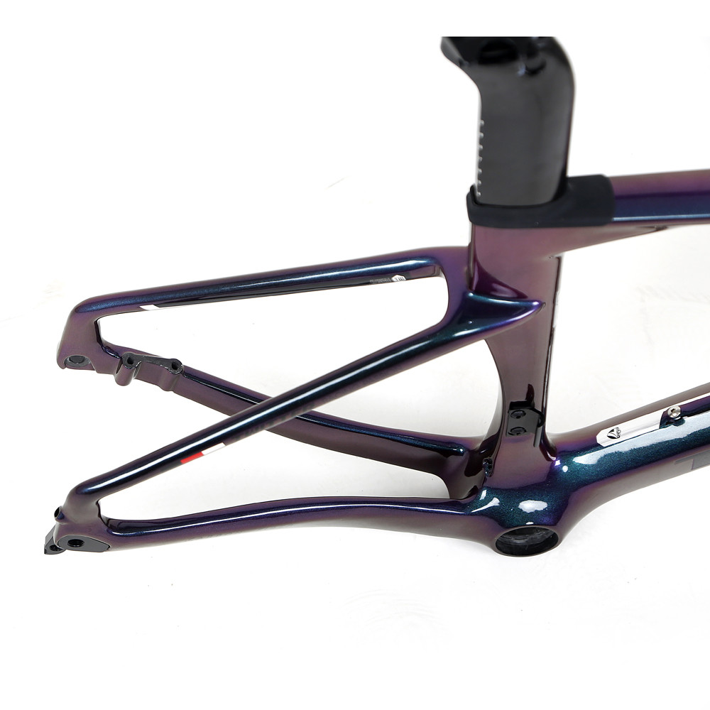 holographic black Small Carbon Road Bike Frame Set XXS for kids