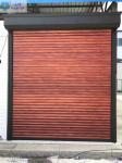 Mahogany Wood Grain Aluminium Roller Door / Automatic Roller Door