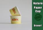 Single Wall Disposable Frozen Yogurt Cups , Disposable Paper Bowls With Lids