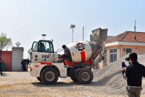 Wholesale 2 Cubic Meter Automatic Rotating Drum Cement Sand Mixer Concrete Carrier Truck from china suppliers