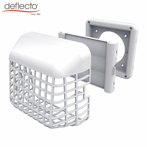 Outdoor Flexible Air Vent Kit 4'' 25 Ft Plastic Vent Cap With Grid