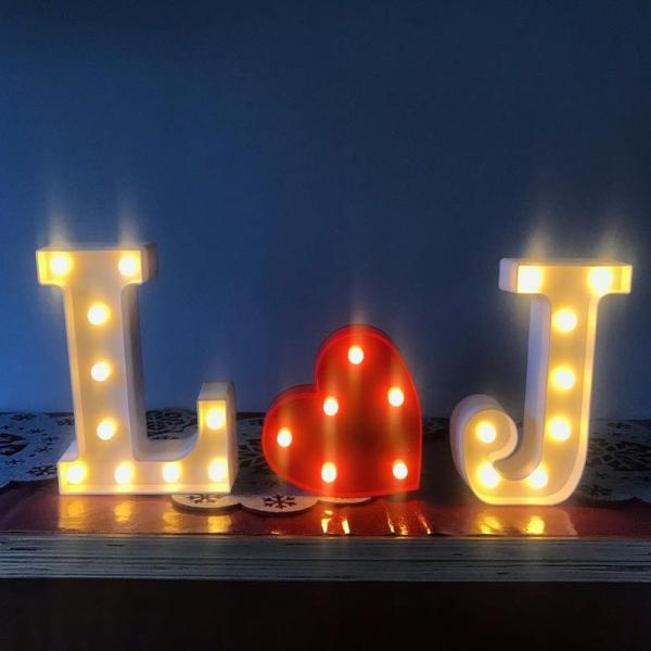 Stainless Steel Mini Wedding LED Marquee Letters Light for Home Decor Party in