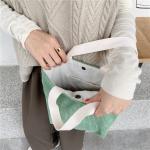 ARTSY CORDUROY BAG CASUAL PORTABLE MINI LADIES CLUTCH BAG VINTAGE CLOTH BAG