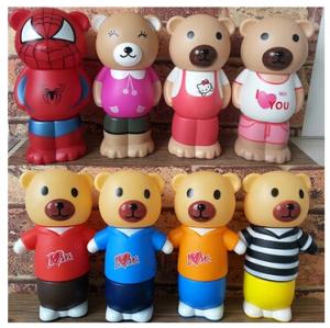Wholesale New promotion gift creative product soft rubber bear shape saving bank money box from china suppliers