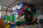 Durable Monster Truck Inflatable Slide / Digital Printing SUV Expedition Car Dry