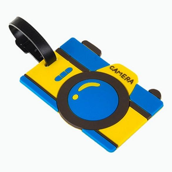Promotional Custom Logo Travel 3D Soft PVC Luggage Tag, Personalized Rubber
