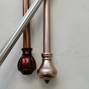 Wholesale Adjustable 0.3mm 12mm Black Wrought Iron Curtain Pole from china suppliers