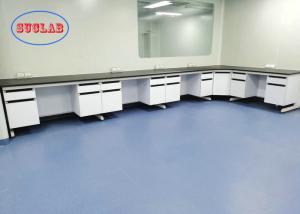 Acid Alkali Proof Modular Lab Furniture With Black Colour Handle In Chemistry Laboratory