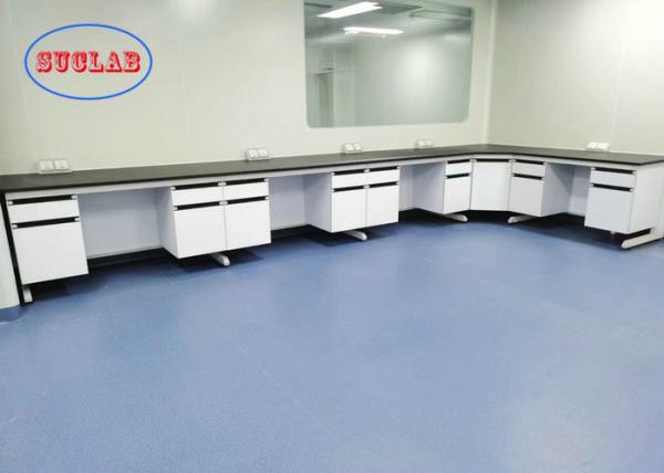 Quality Acid Alkali Proof Modular Lab Furniture With Black Colour Handle In Chemistry Laboratory for sale