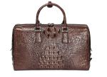 New crocodile-skin business travel carry-on handbag male high-end big volume